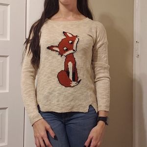 Cute lightweight fox sweater